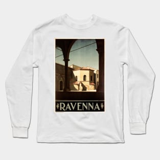 RAVENNA Italy Arien Baptisry Chapel ENIT Travel Advertisement Long Sleeve T-Shirt